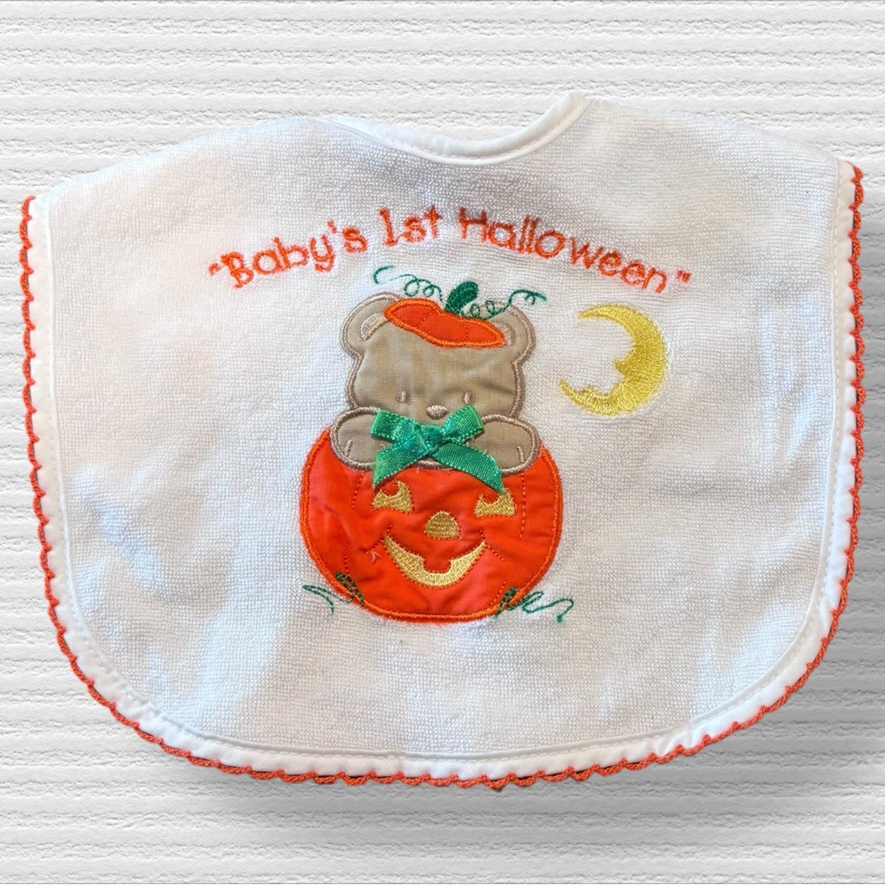 Vintage “Baby’s First Halloween” Bib